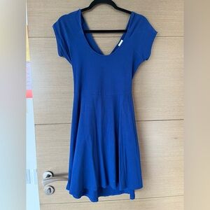 Victoria's Secret Blue V-Neck Fit and Flare Sundress
